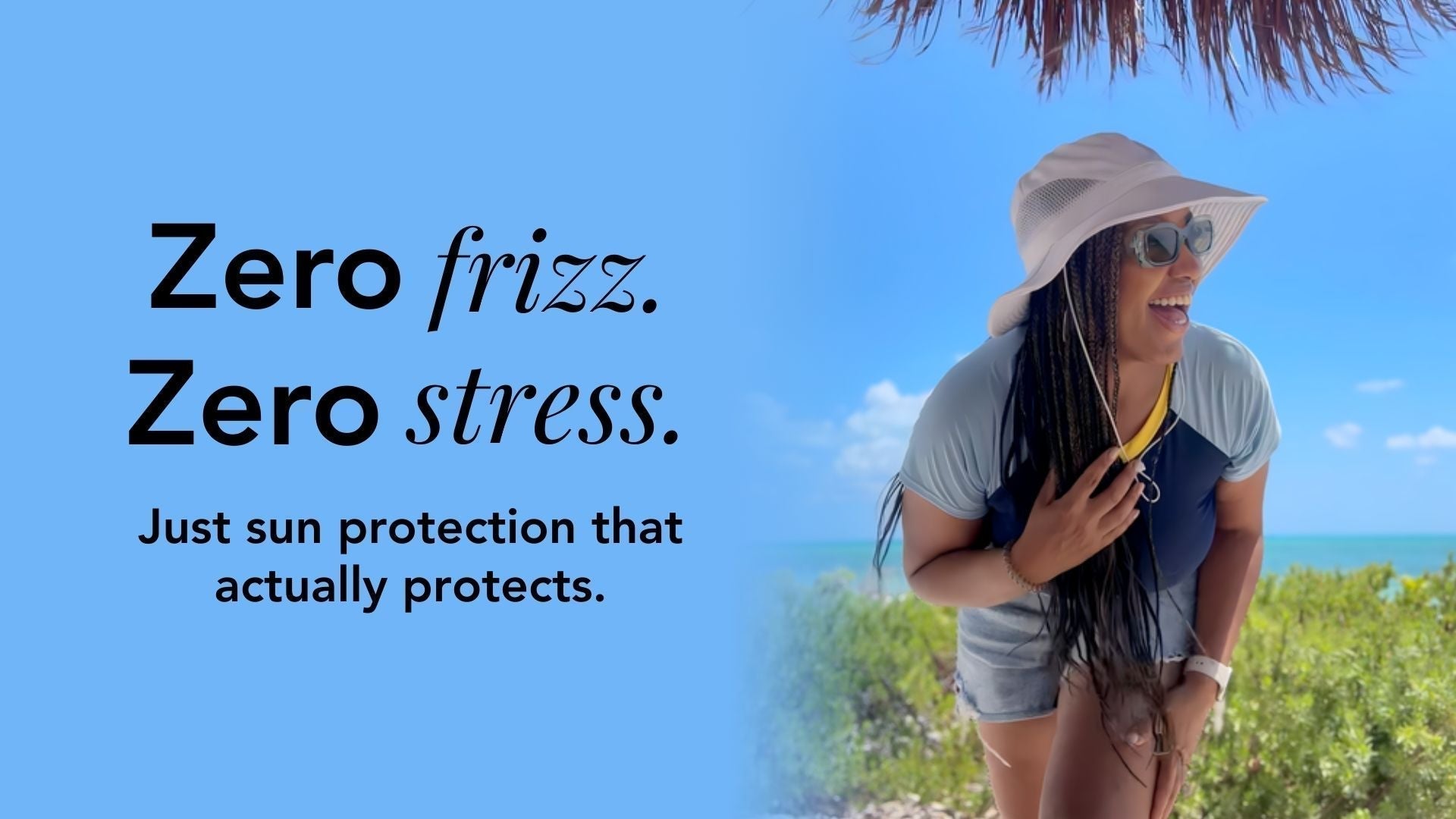 I wore this in Cancun (for a reason) 🏖️Zero frizz. Zero stress. Just sun protection that actually protects.