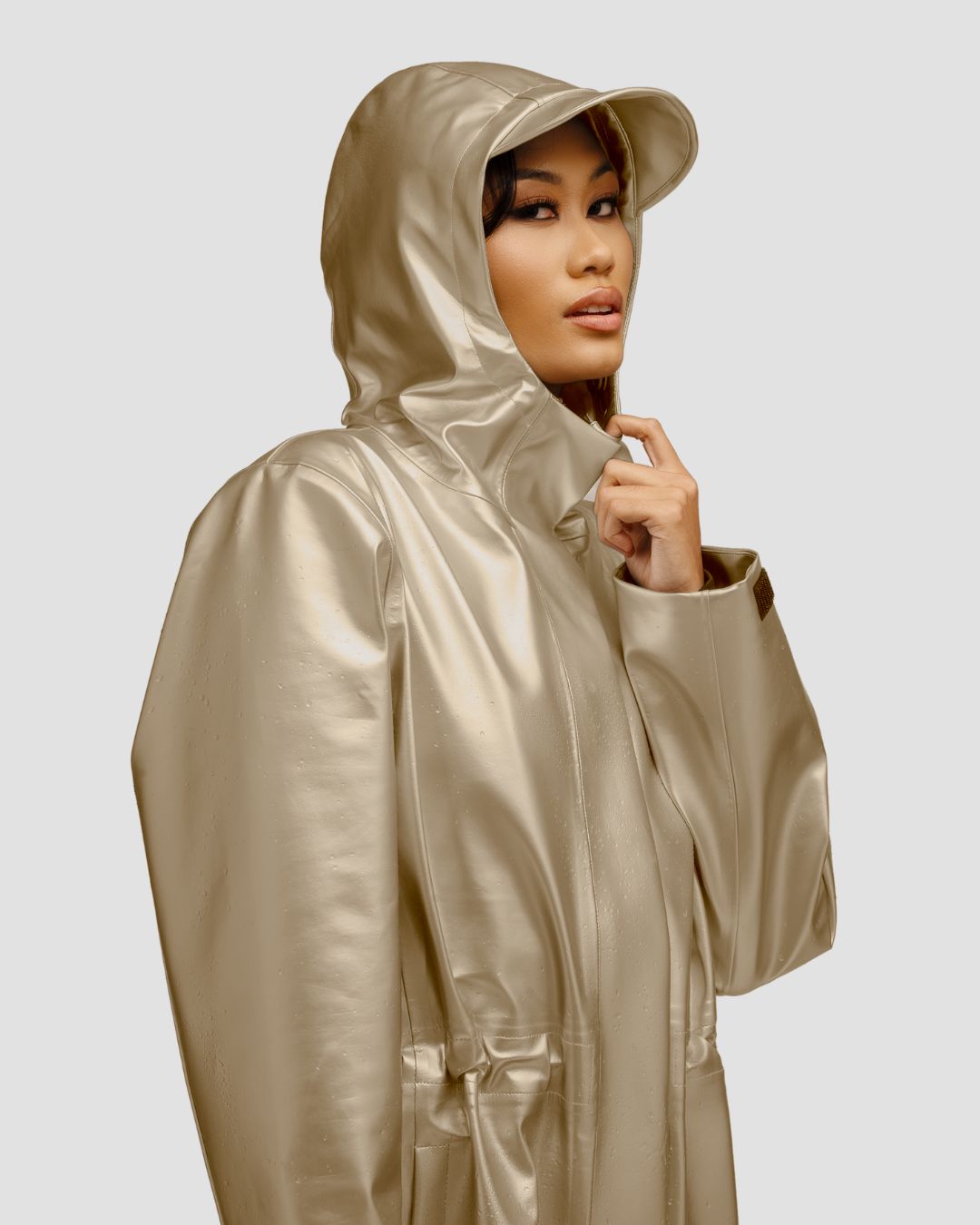 Hairbrella Satin-Lined, Waterproof Rain Jacket