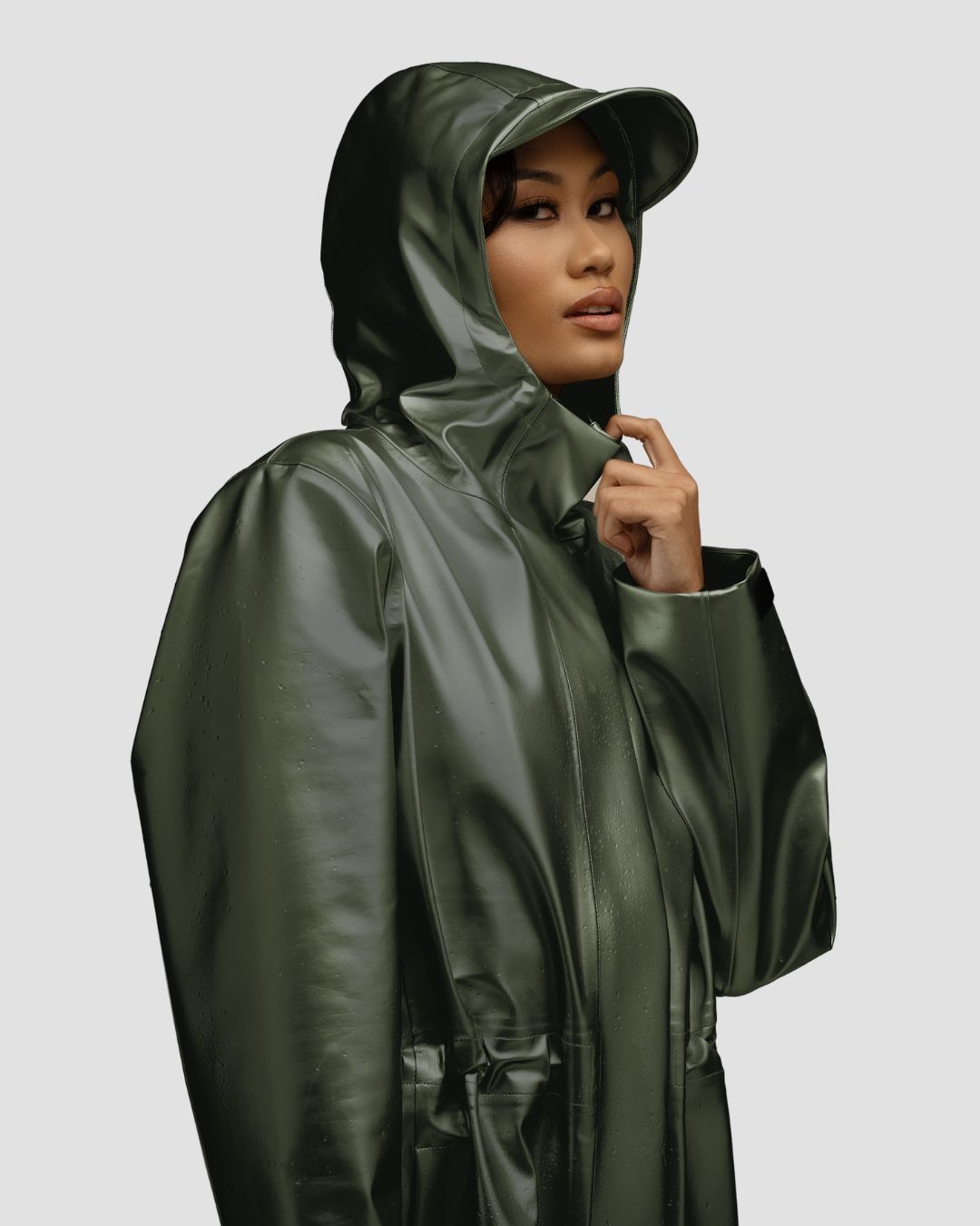 Hairbrella Satin-Lined, Waterproof Rain Jacket