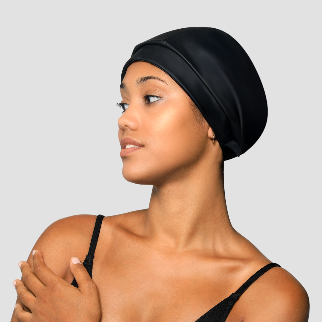 Hairbrella Satin-Lined Waterproof, Adjustable Swim Cap Sport