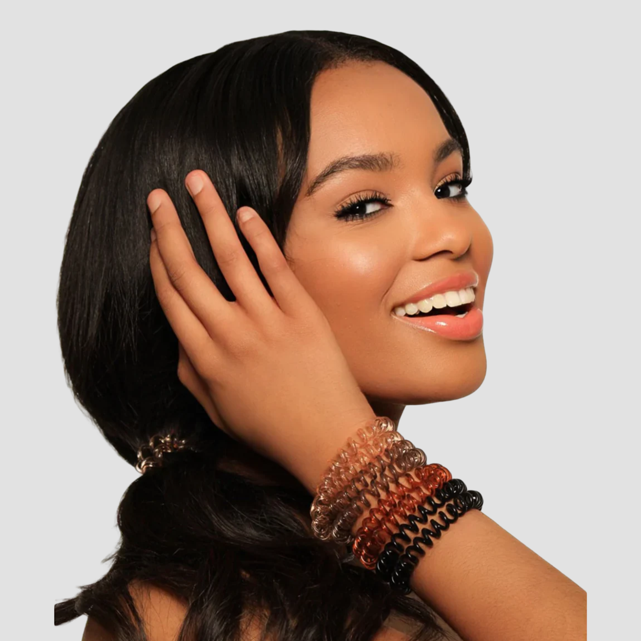 Waterproof Spiral Hair Ties (8 Pack)