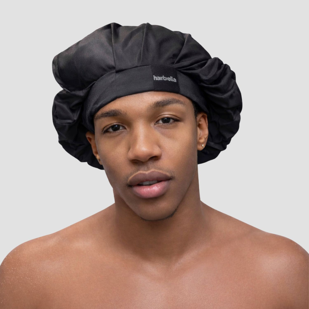 Hairbrella Satin-Lined Waterproof, Adjustable Shower Cap Men